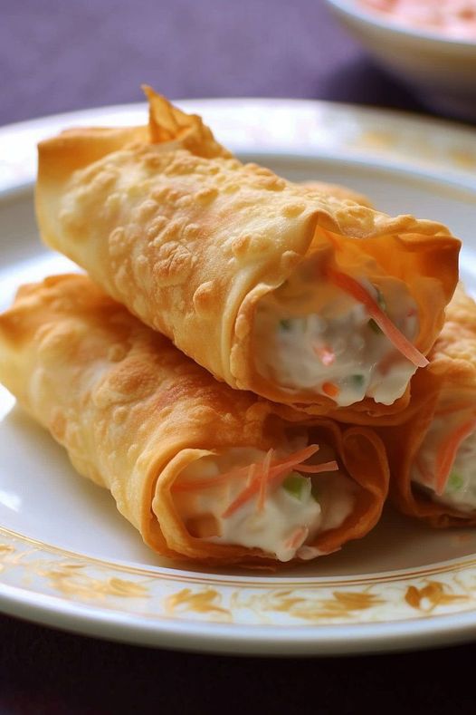 Crab Rangoon Egg Rolls