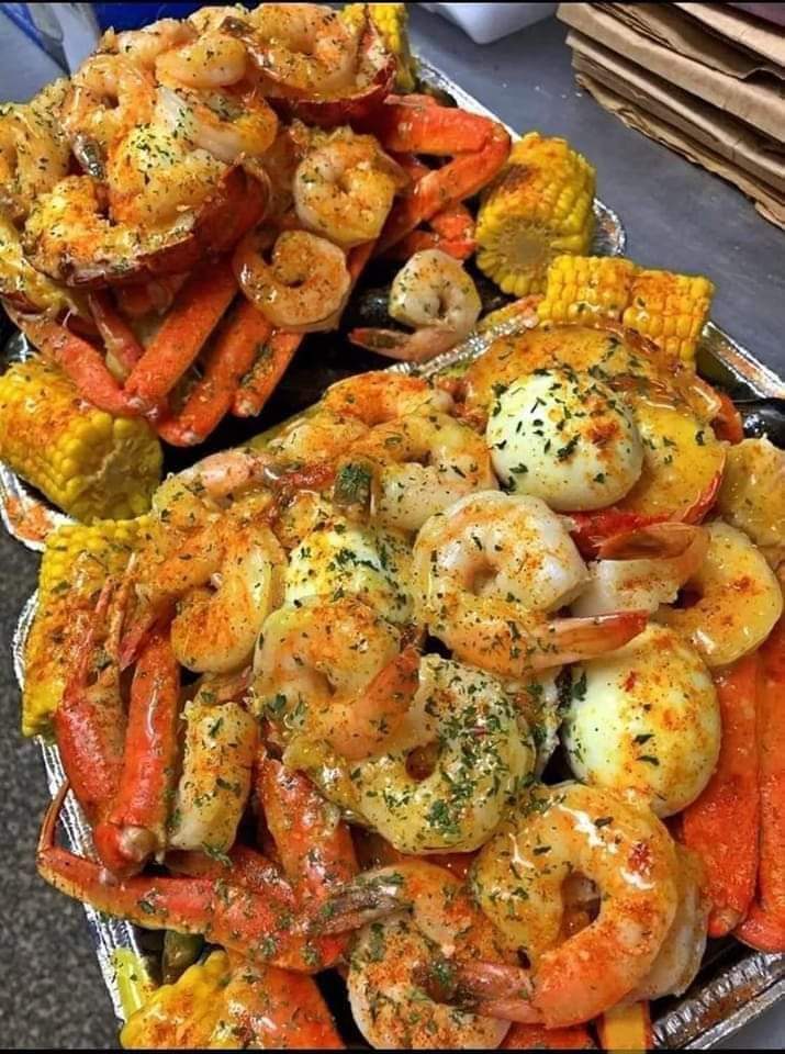 Scampis with Cajun Shrimp