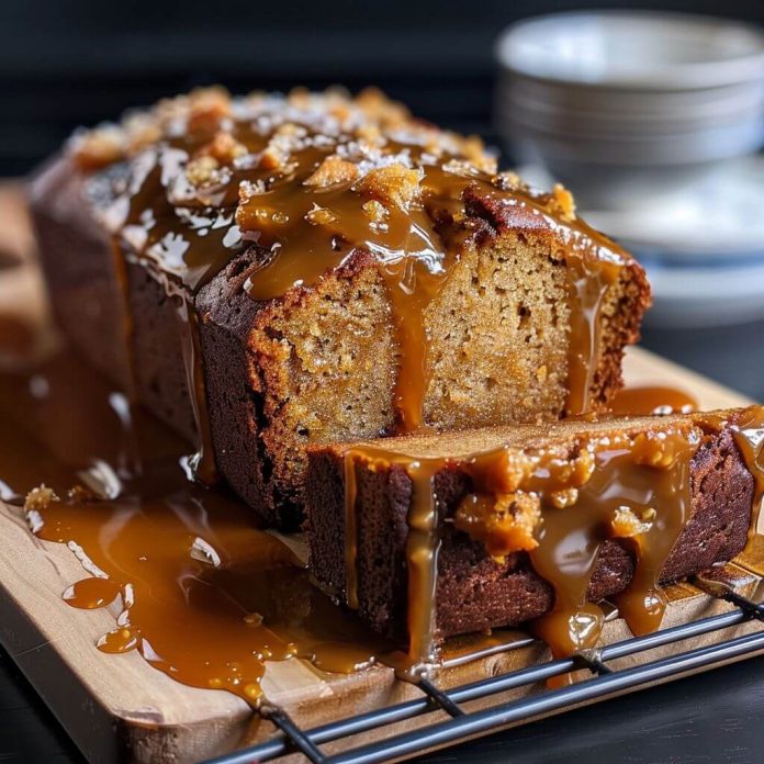 Salted Caramel Banana Bread