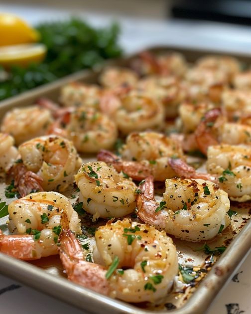 Garlic Parmesan Roasted Shrimp