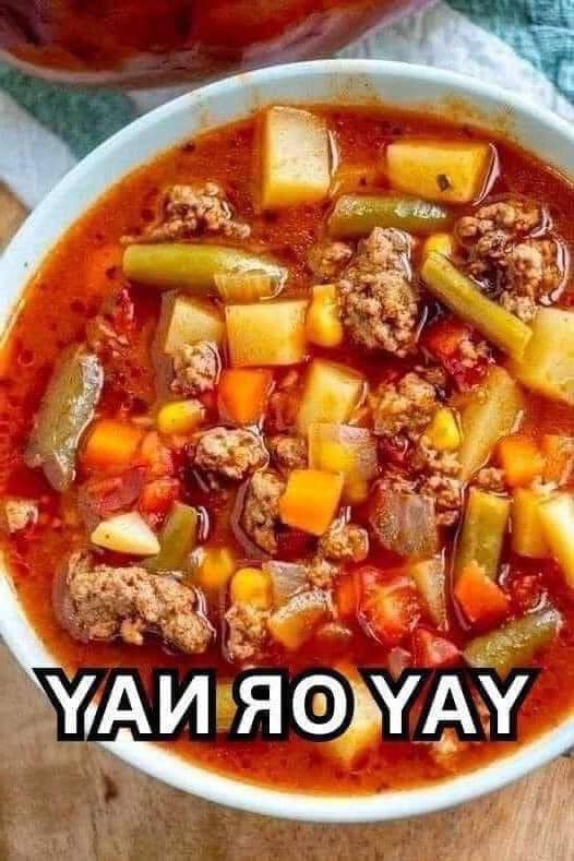 Vegetarian Beef Soup