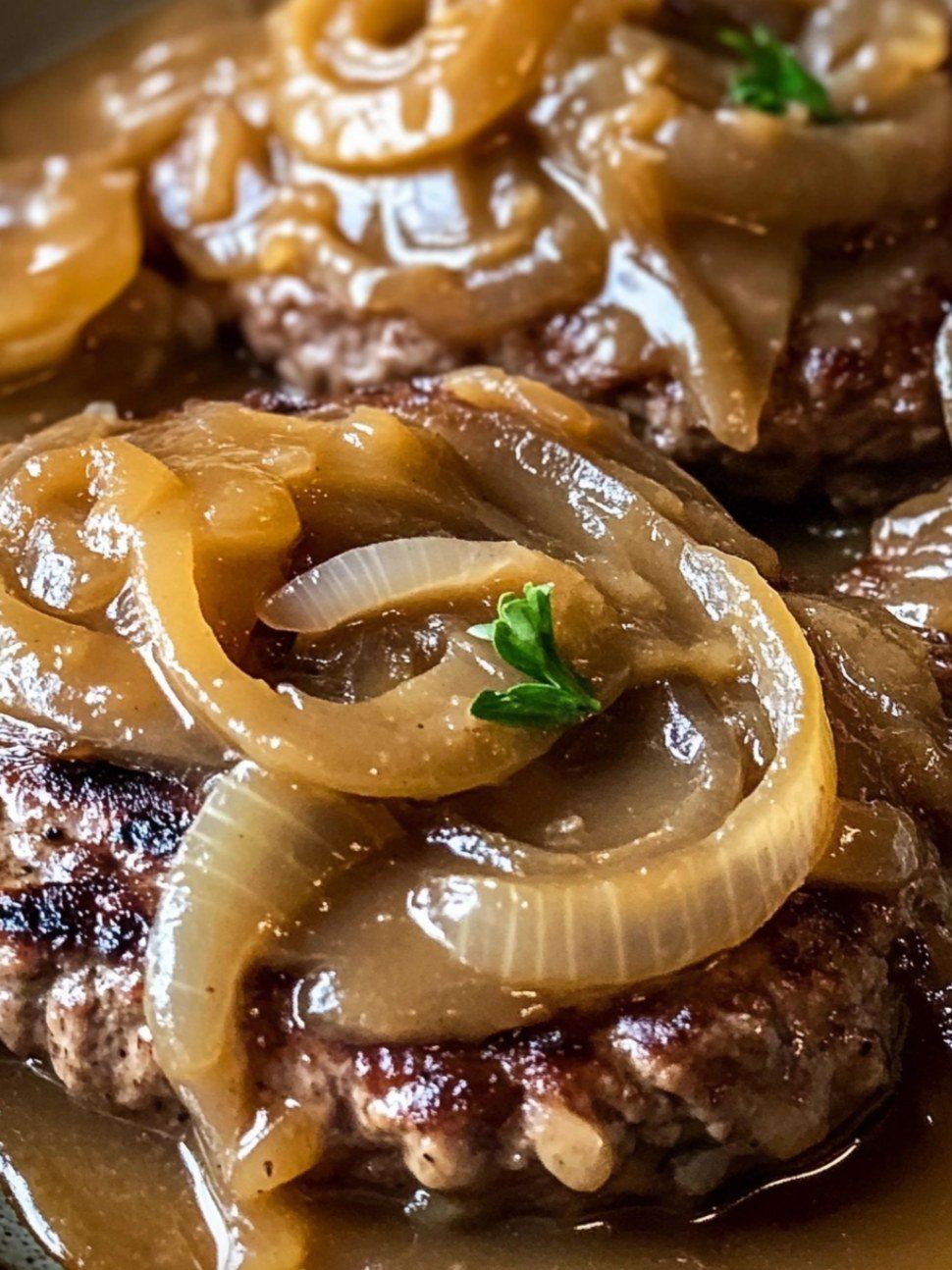 Hamburger Steak with Onions and Gravy Recipe