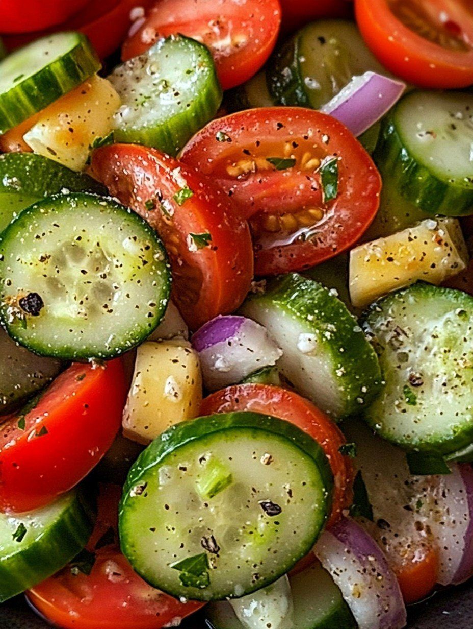 Greek Cucumber and Tomato Salad