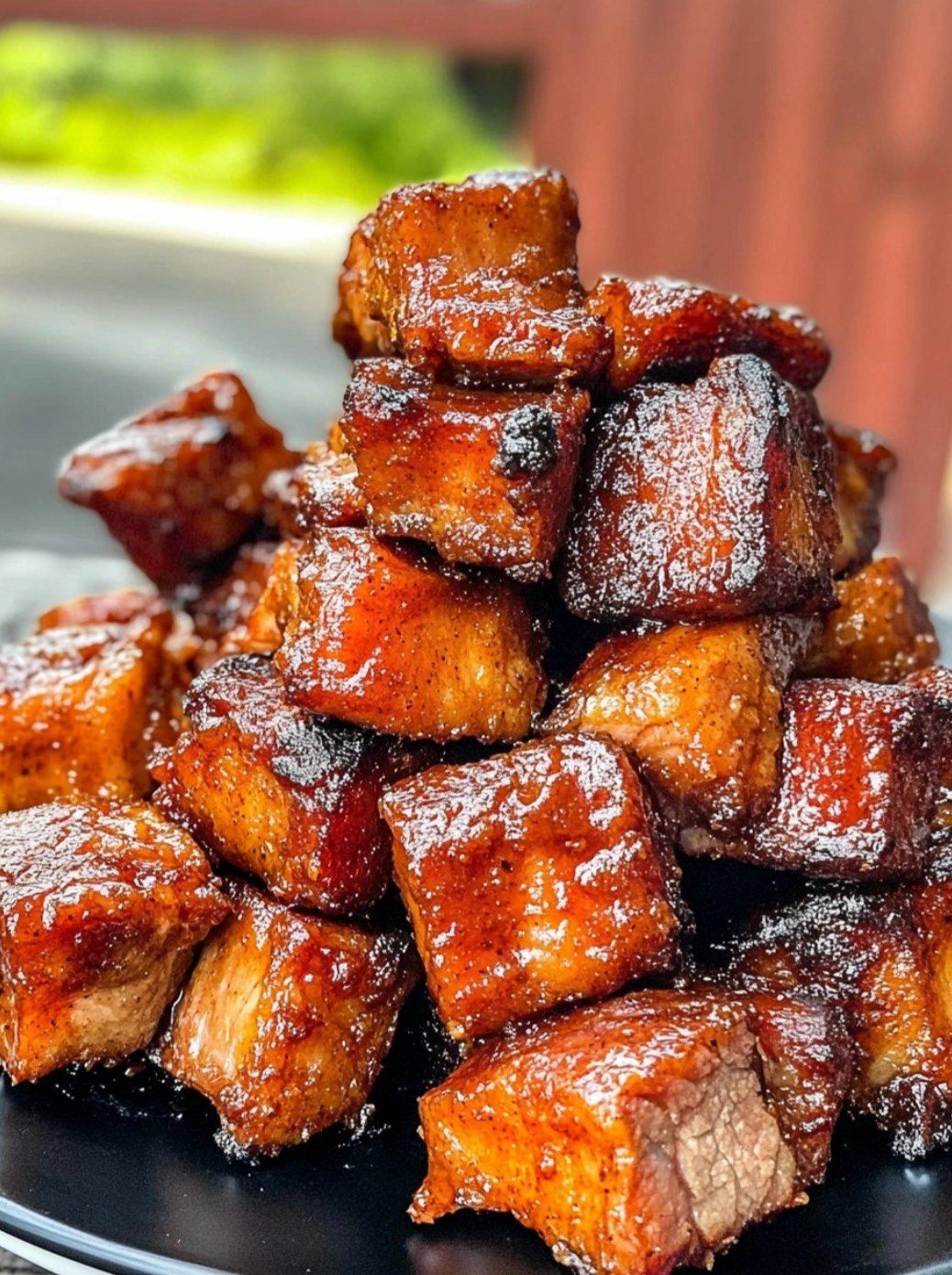 Maple Cayenne Pork Belly Burnt Ends