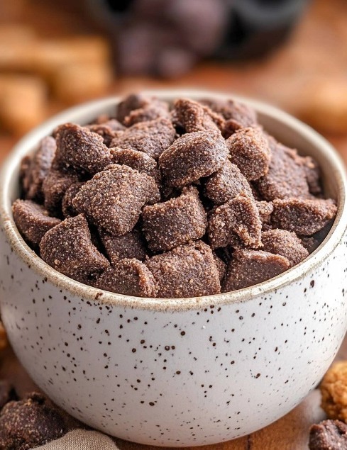 Brownie Batter Puppy Chow**