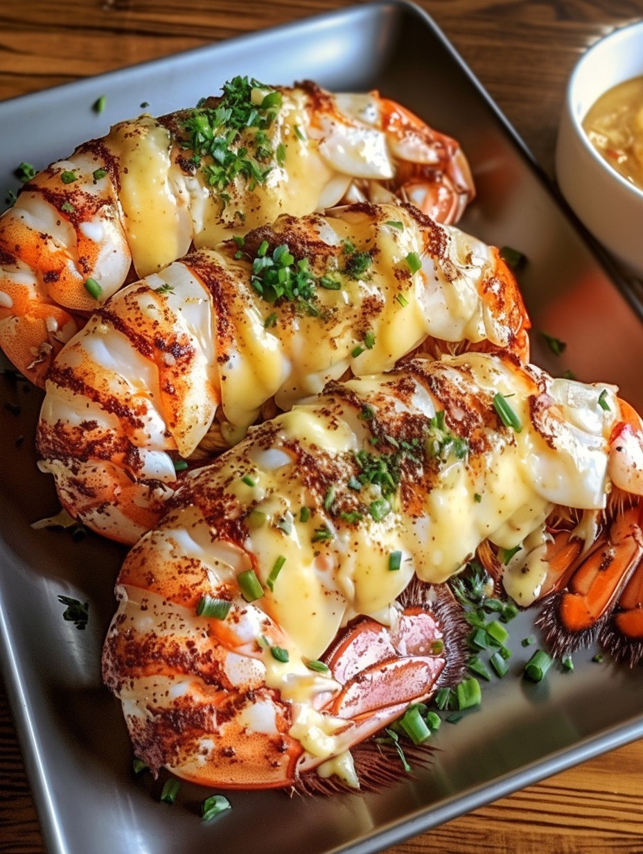 CREAMY GARLIC BUTTER LOBSTER TAILS