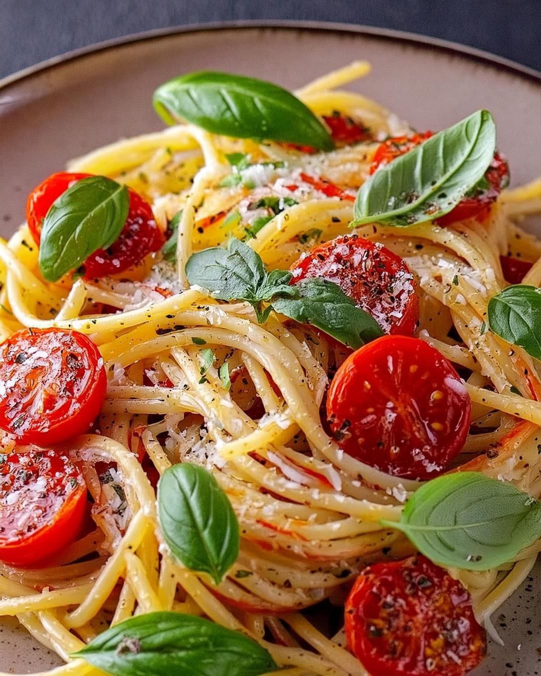 Cherry Tomato and Basil Pasta Salad