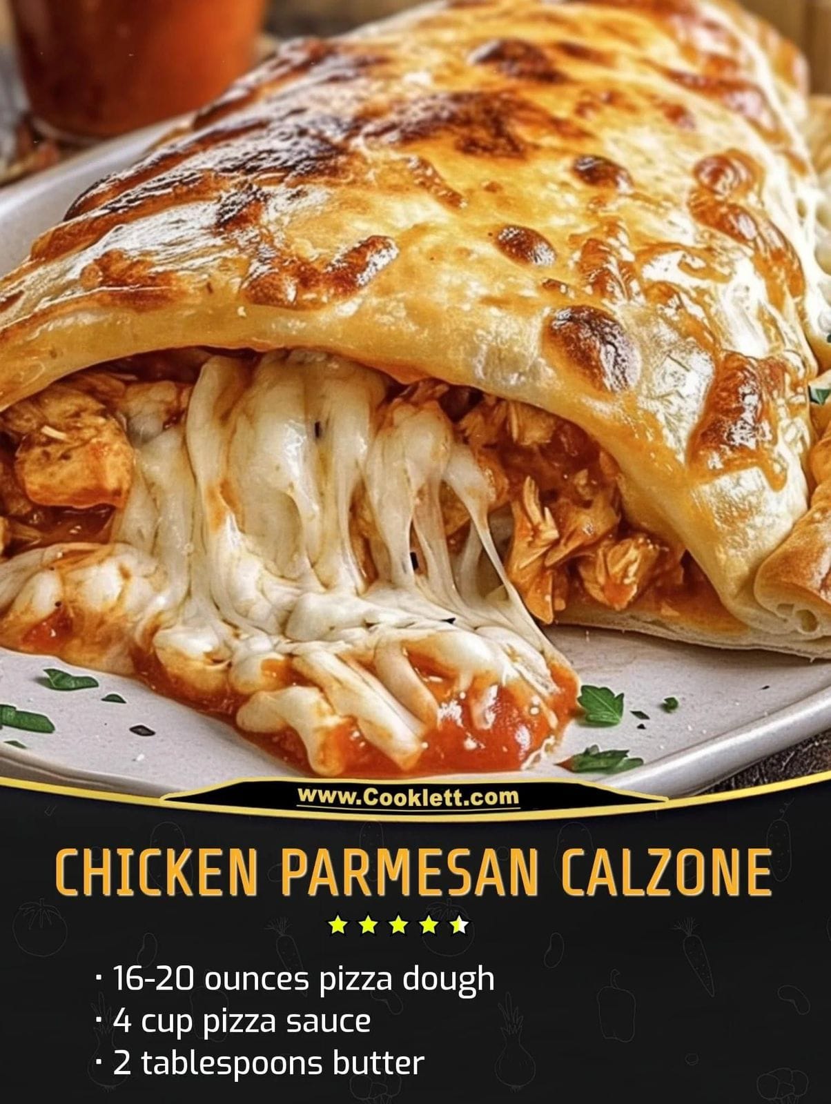 **Chicken Parmesan Calzone**