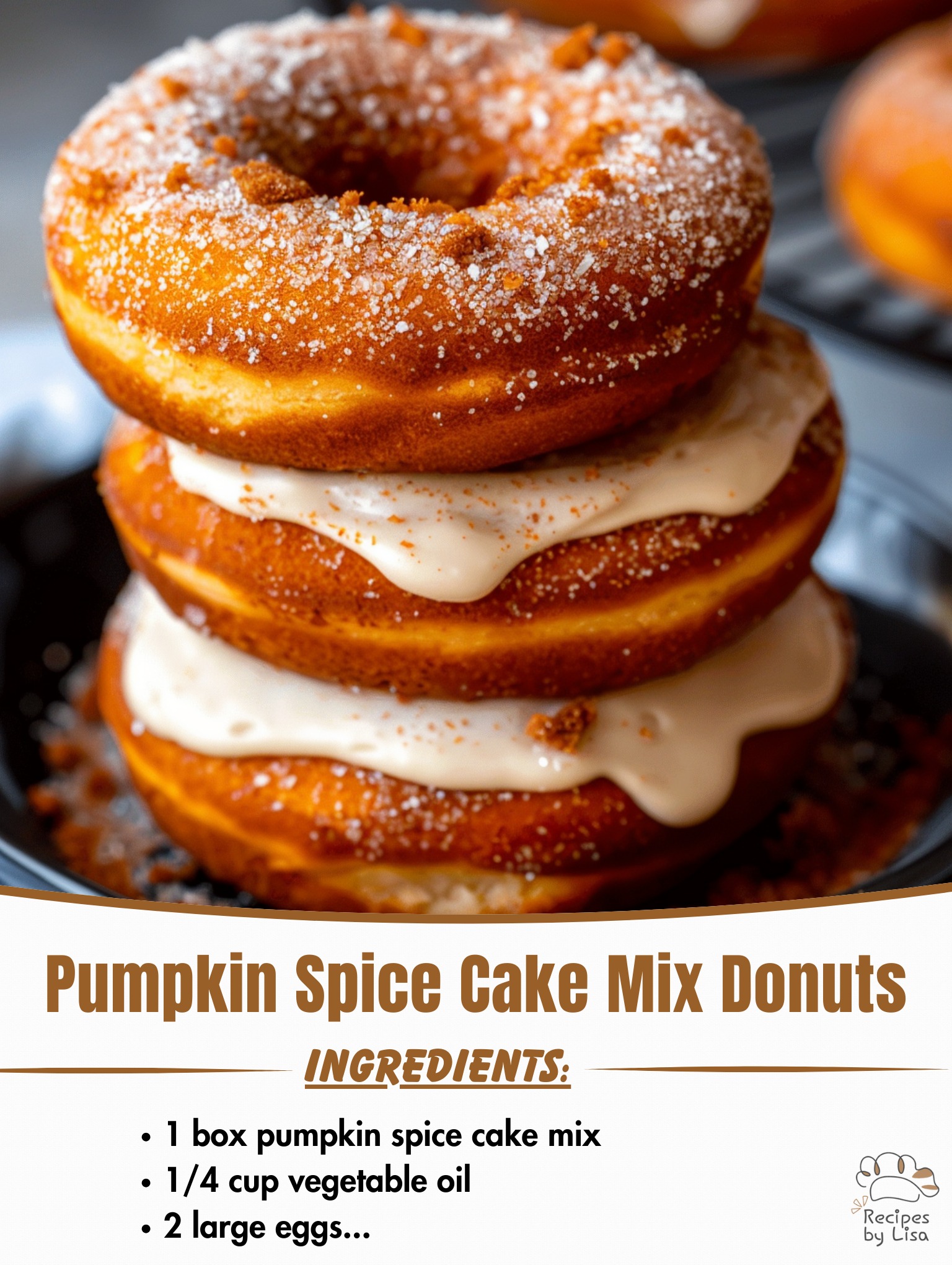  Pumpkin Spice Cake Mix Donuts 