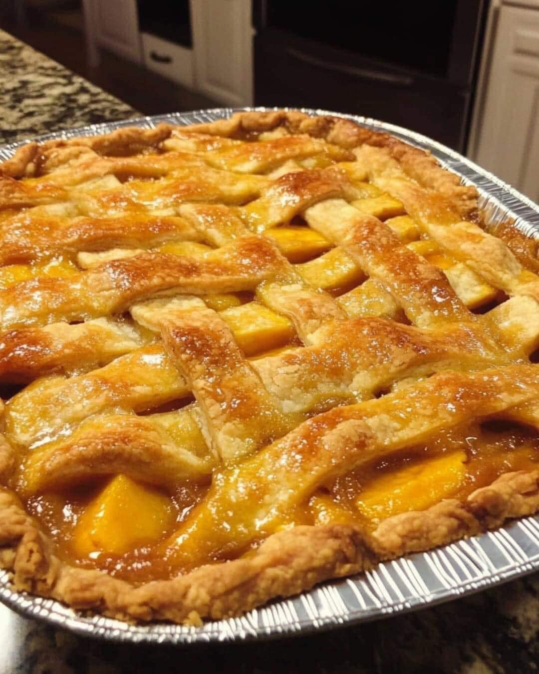  Peach Cobbler Pie