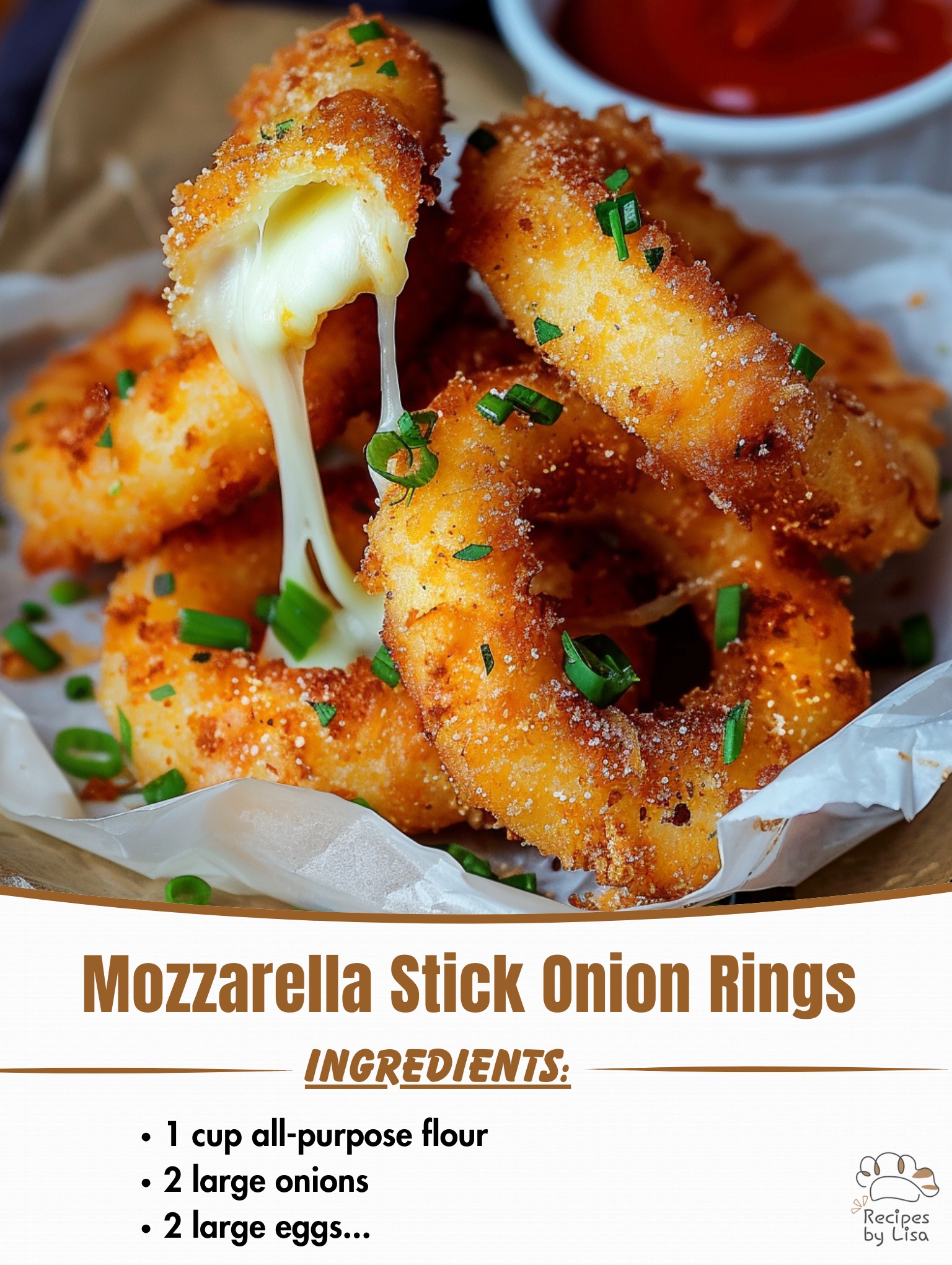 Mozzarella Stick Onion Rings 