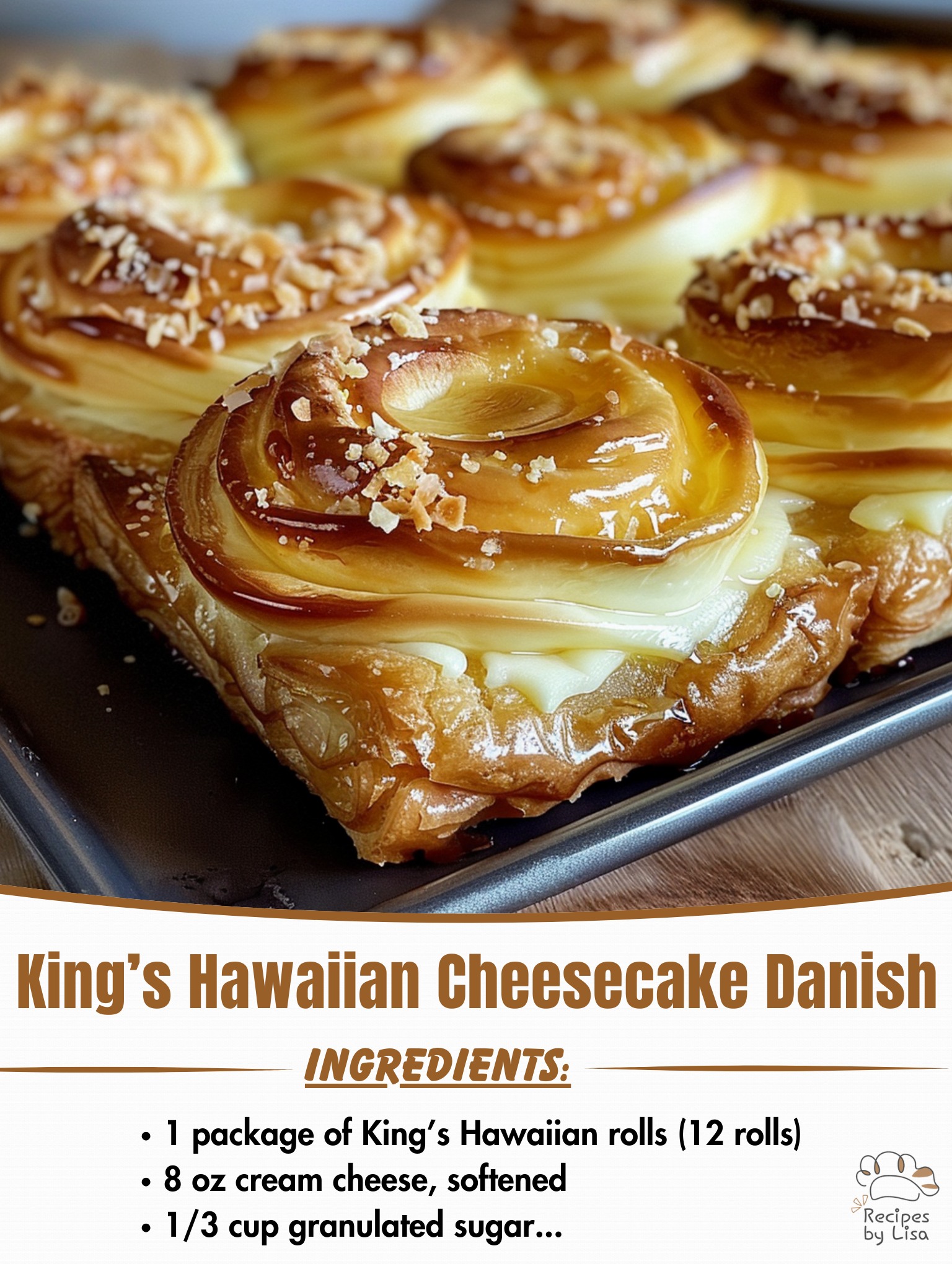 King’s Hawaiian Cheesecake Danish 