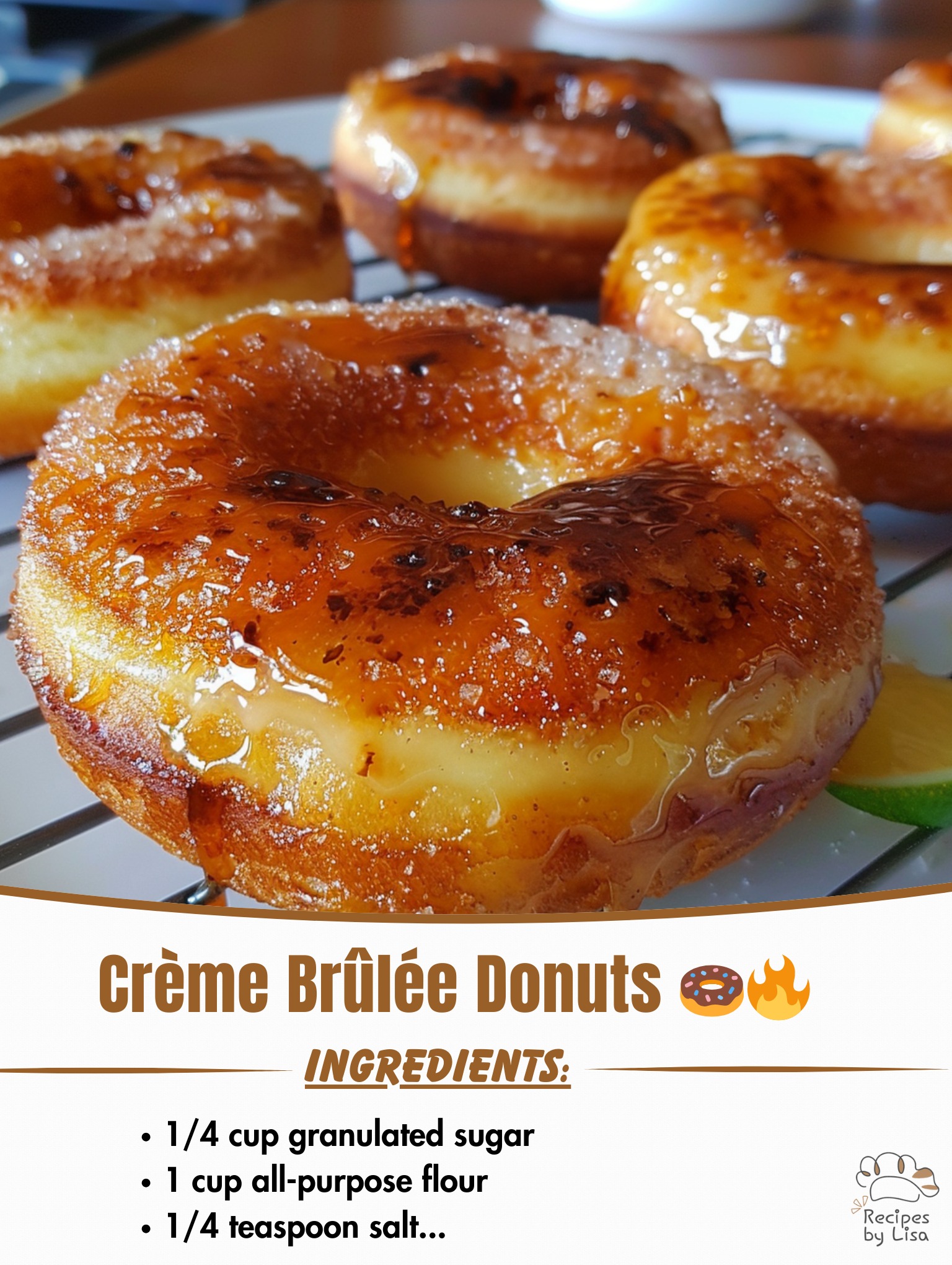 Crème Brûlée Donuts 