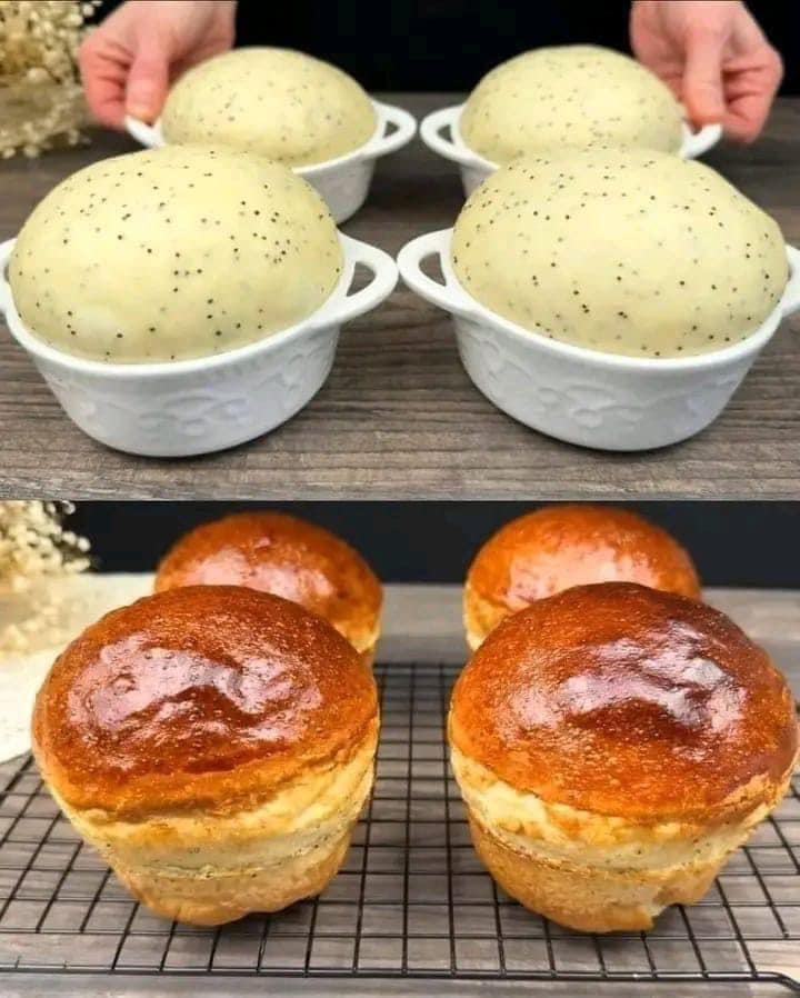 fluffy and golden brioche