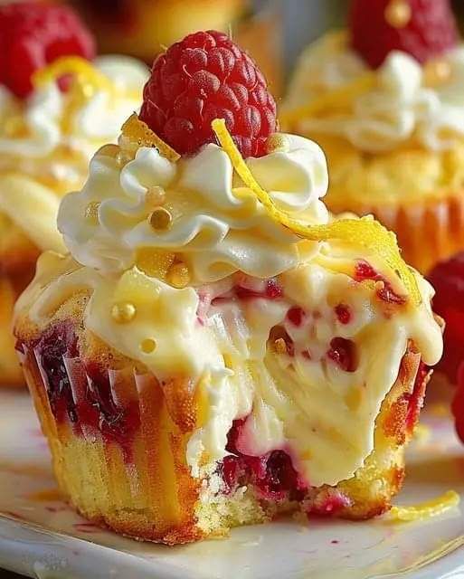 Raspberry Lemon Heaven Cupcakes