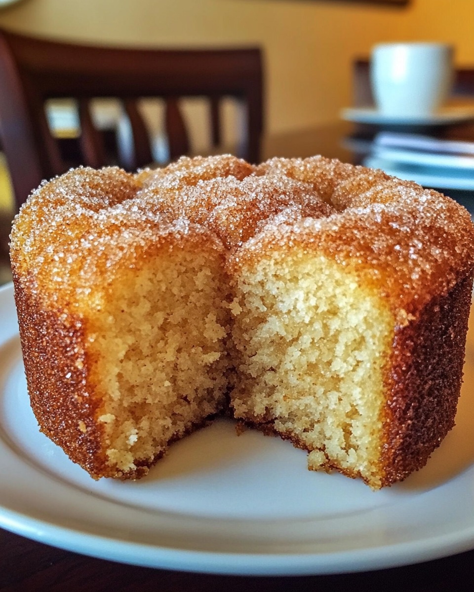 Spiced Apple Cider Donut Loaf with a Cinnamon Sugar Crust 