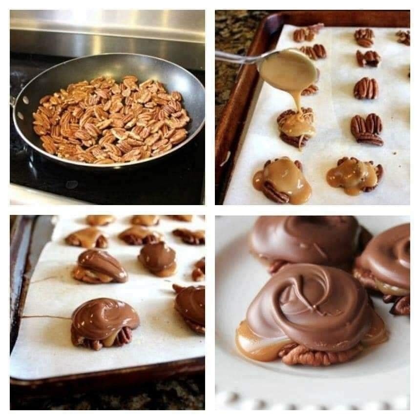 CHOCOLATE PECAN TURTLE CLUSTERS – Don’t LOSE this Recipe 