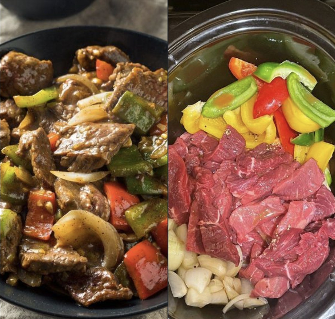 Slow Cooker Pepper Steak