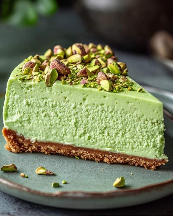 Decadent Pistachio Cream Cheesecake 