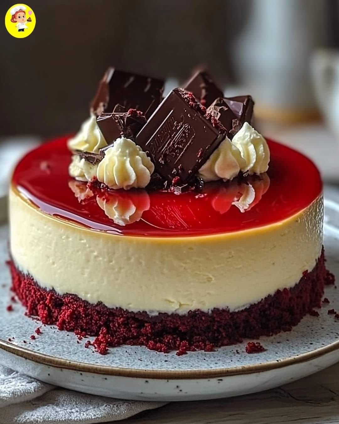 Red Velvet White Chocolate Cheesecake