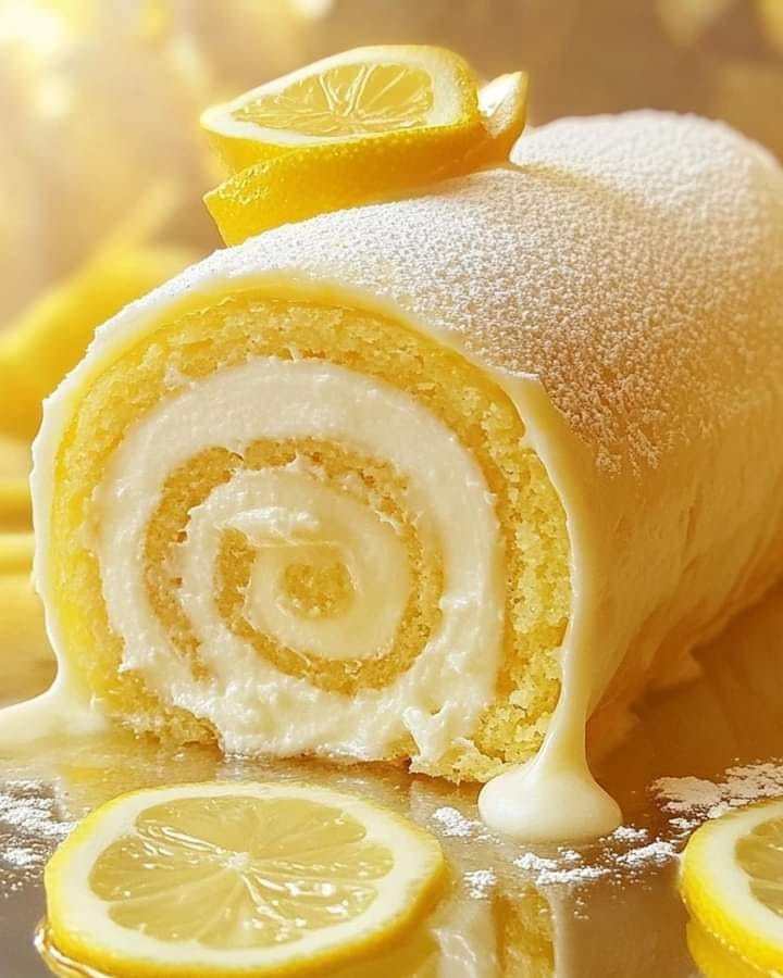 Lemon Cream Swiss Roll 