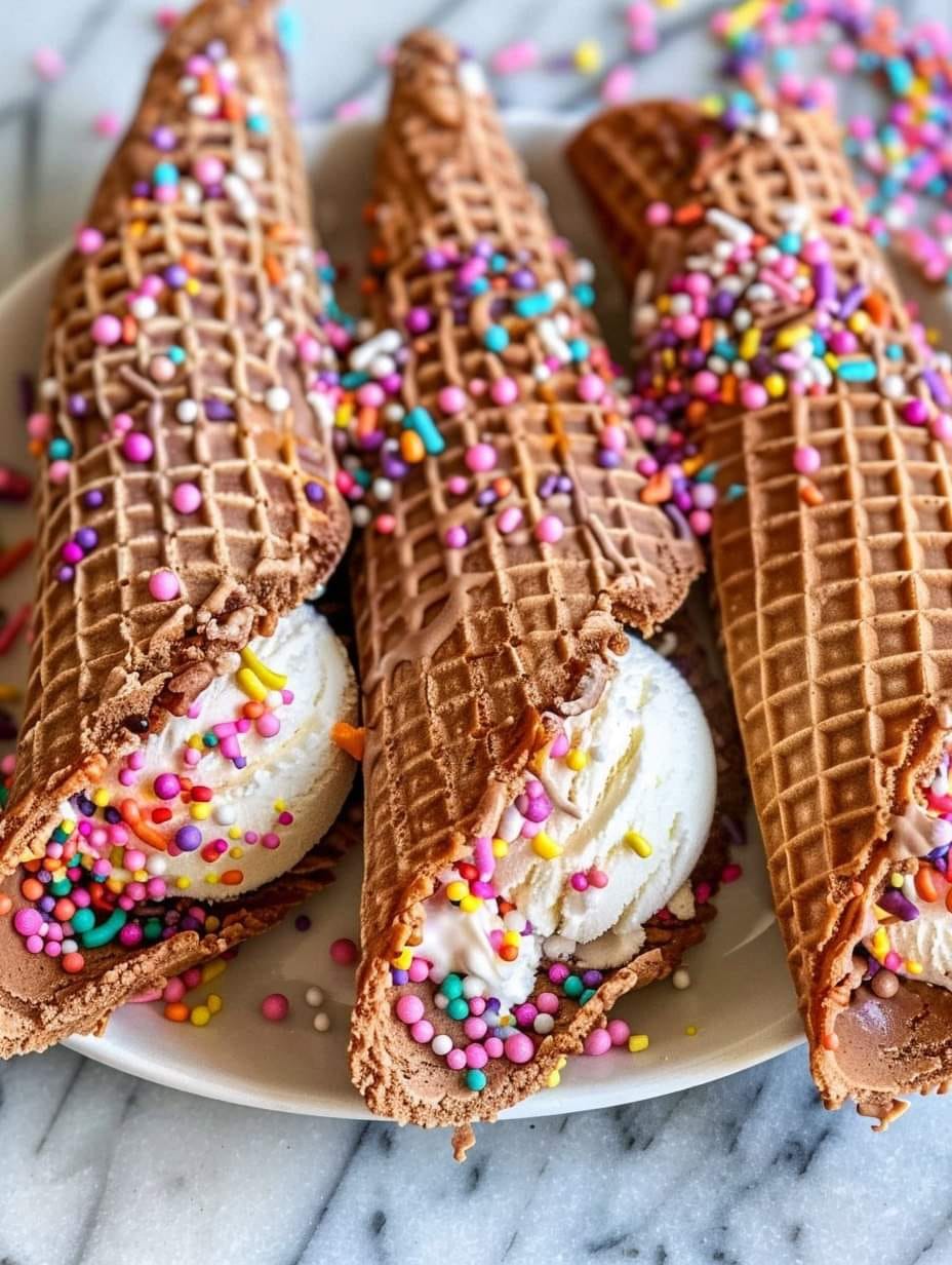 ice cream tacos