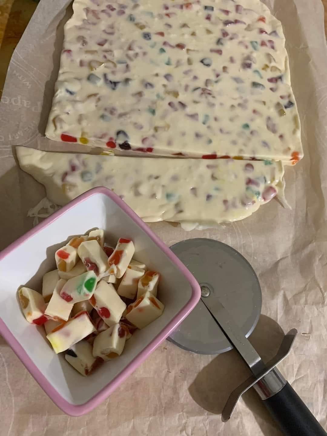 FOUR INGREDIENT NOUGAT BARS