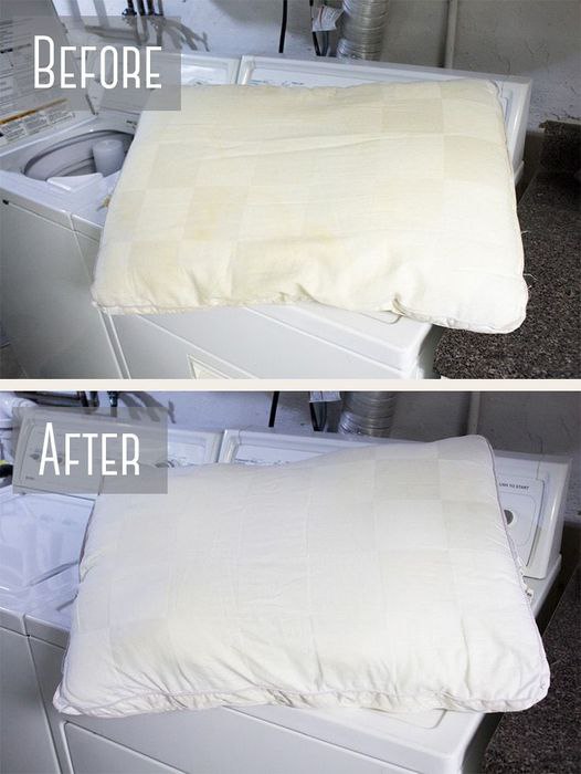 Yellowing Pillows Need to Be Cleaned