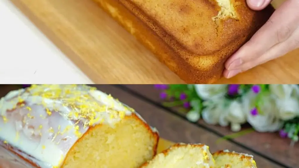 Lemon Pound Cake with Condensed Milk Glaze