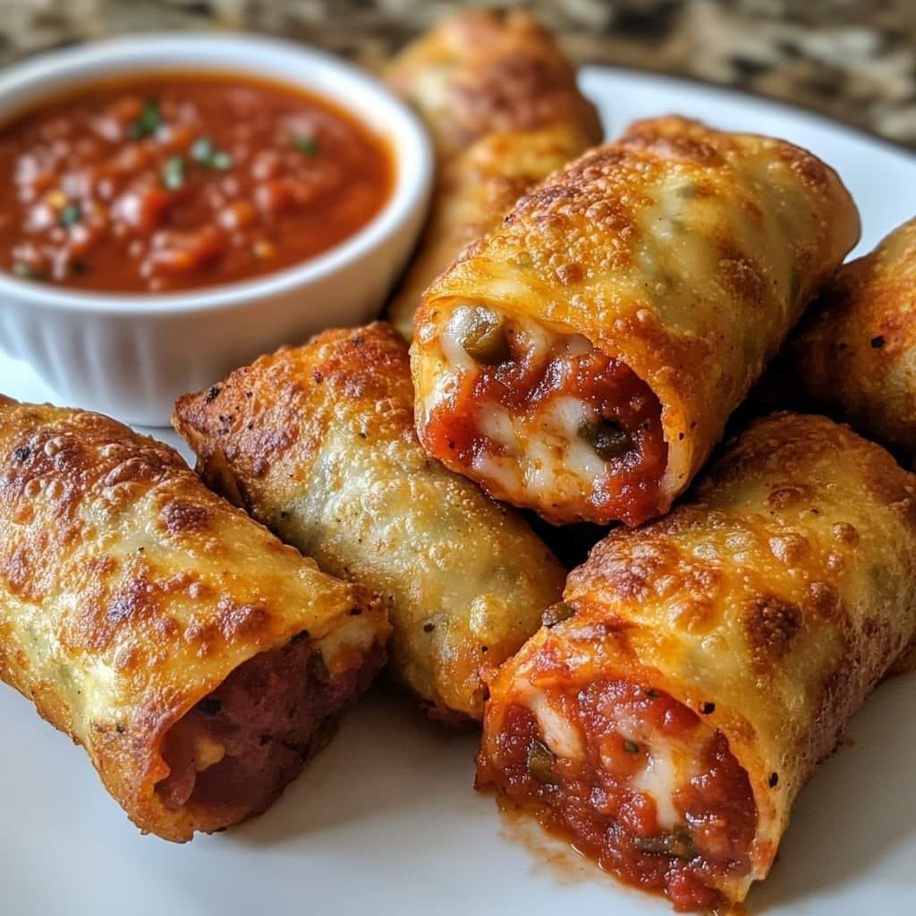 Air Fryer Pizza Egg Rolls