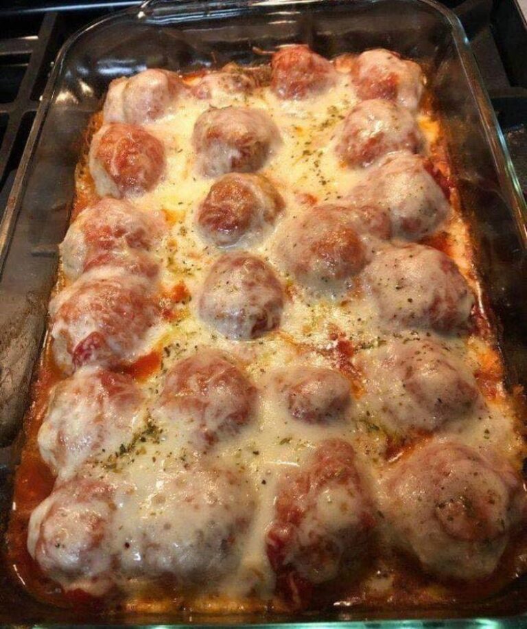 DUMP AND BAKE MEATBALL CASSEROLE