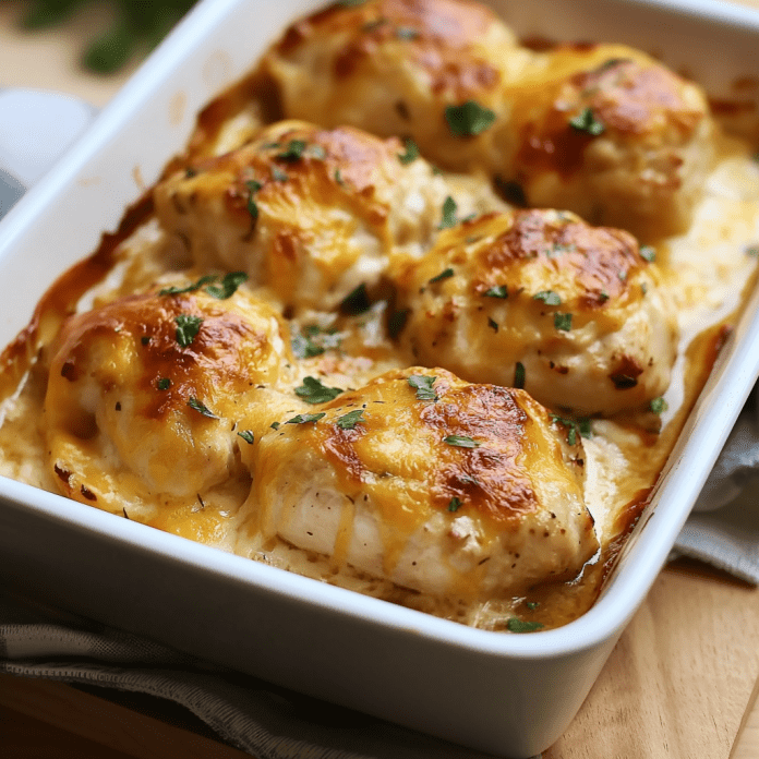 Cheesy Baked Chicken Breasts