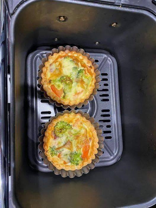 Air Fryer crustless Quiche