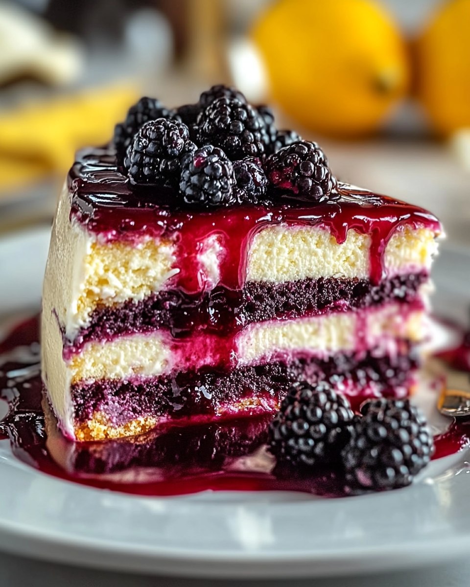 Would you Eat Blackberry Lemon Drip Cake