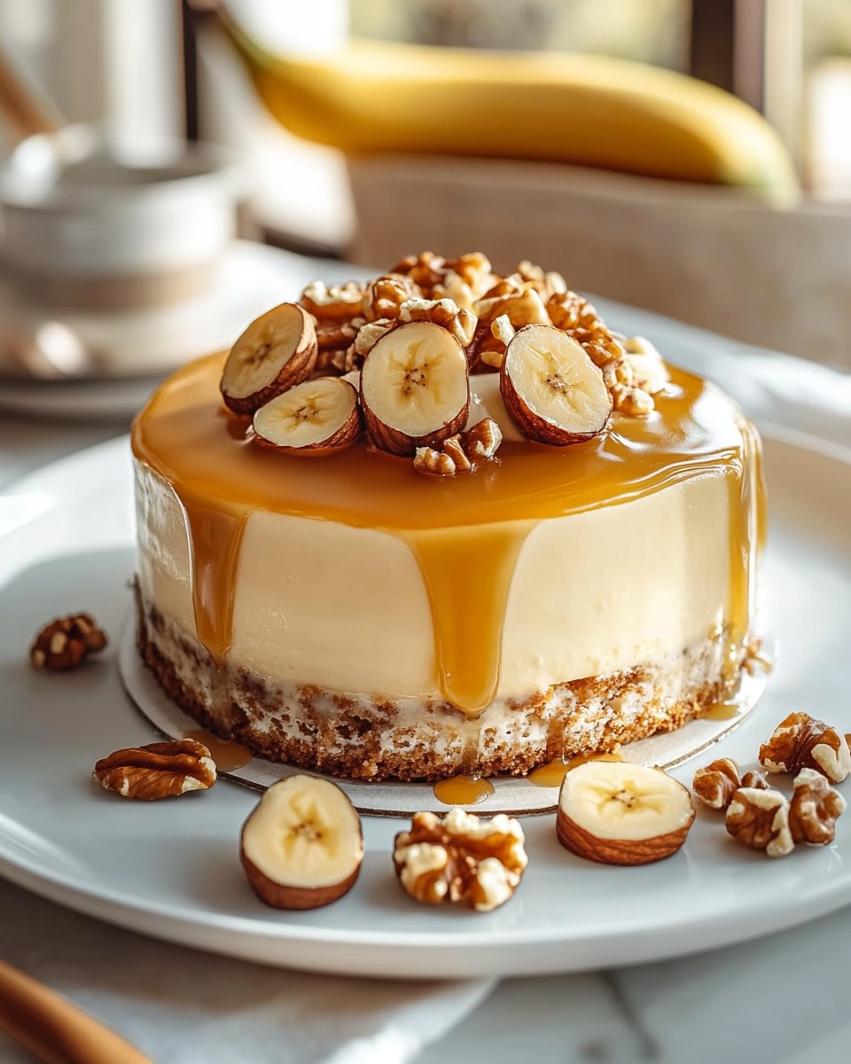 Heavenly Banana Walnut Cream Cake 