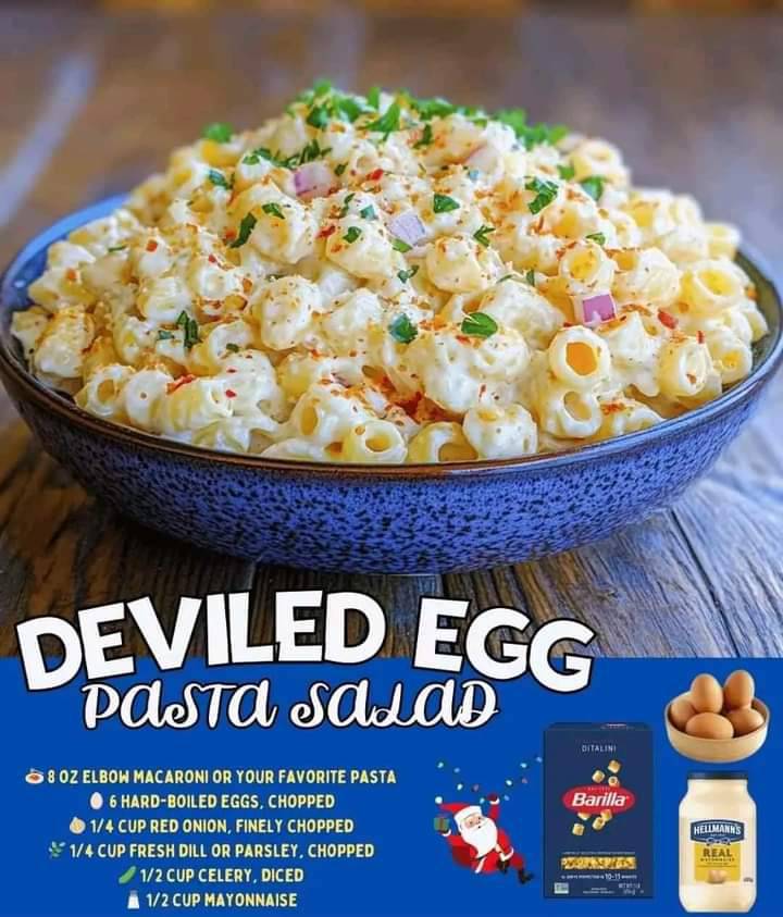 Deviled Egg Pasta Salad 