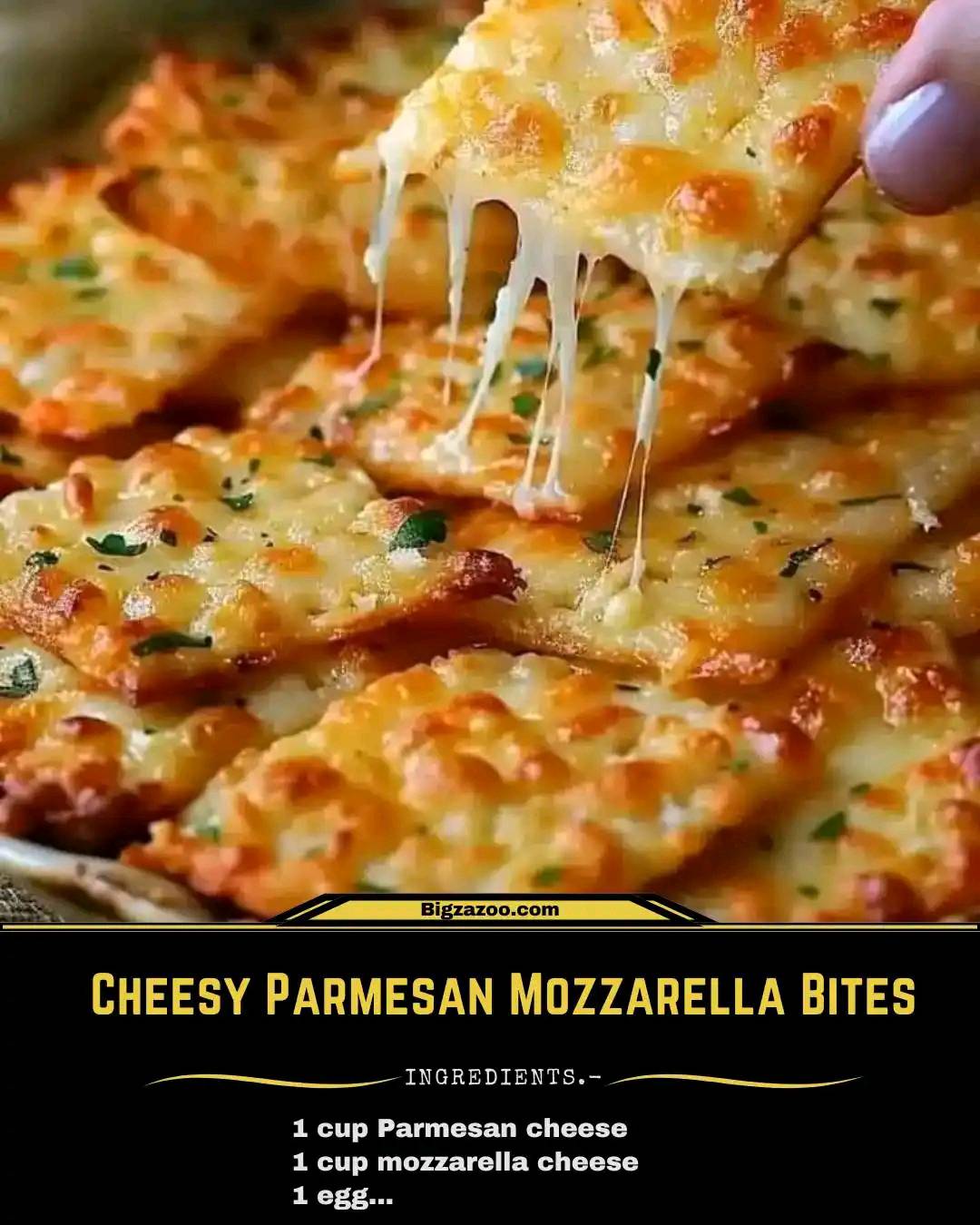 Cheesy Parmesan Mozzarella Bites