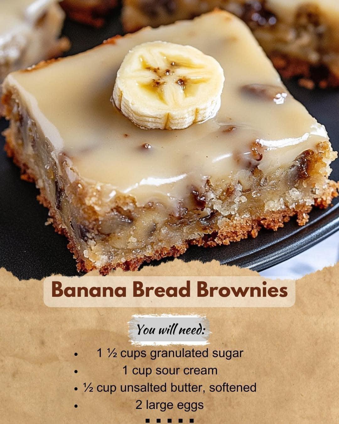 Banana Bread Brownies