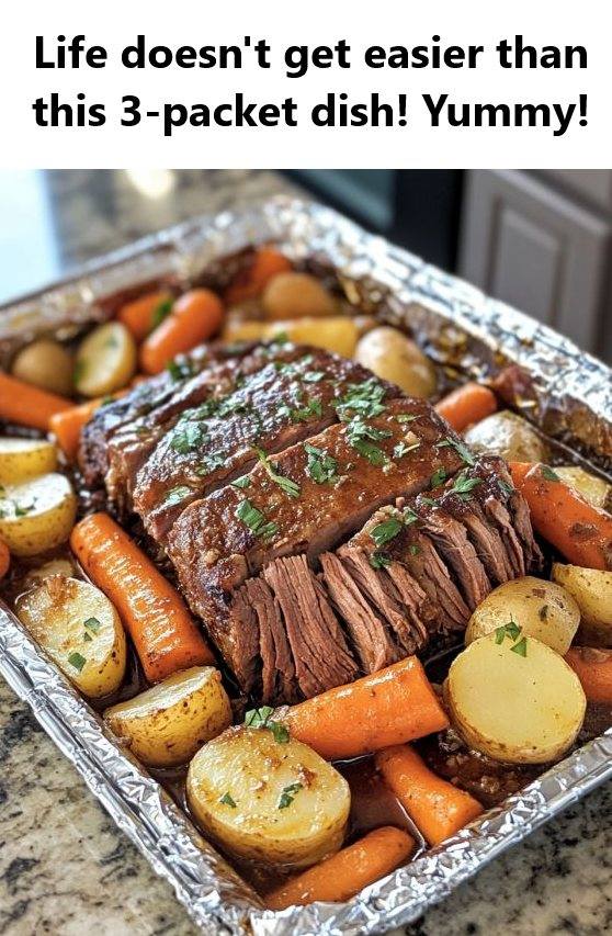 Baked 3 Packet Pot Roast