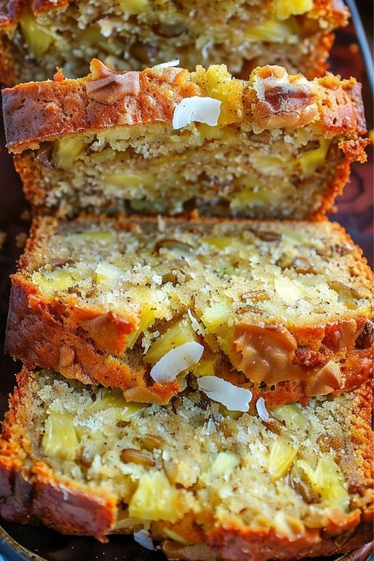 Coconut Pineapple Banana Bread – A Hawaiian Delight