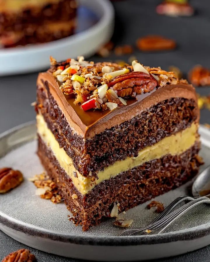 Turtle Caramel Cake