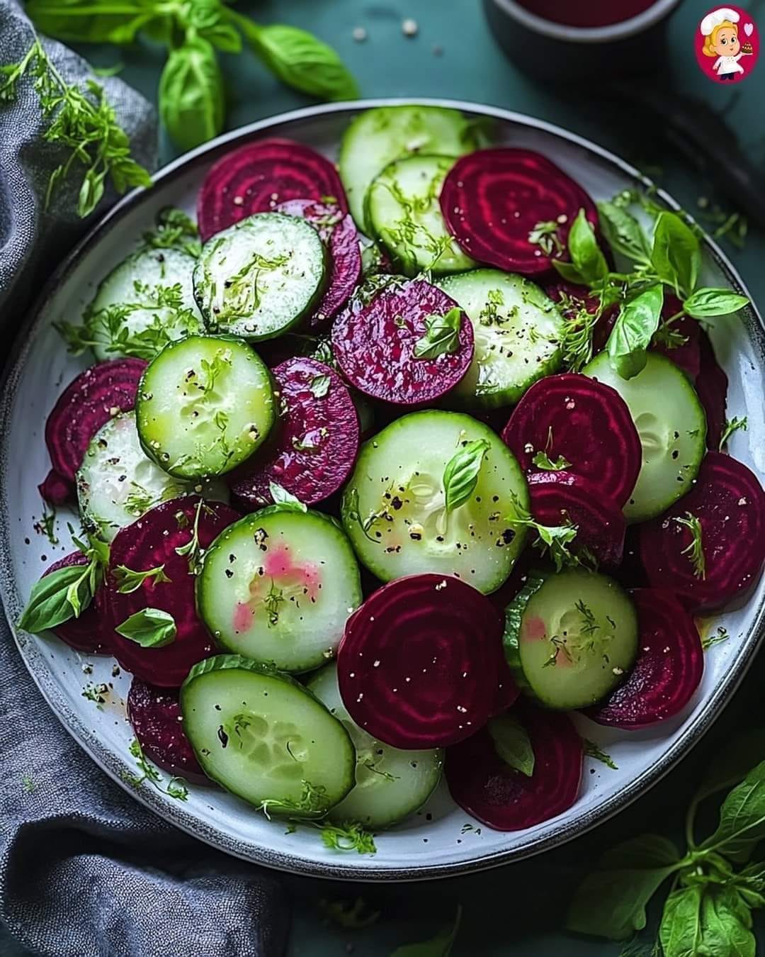  Crisp Cucumber and Beetroot Salad 