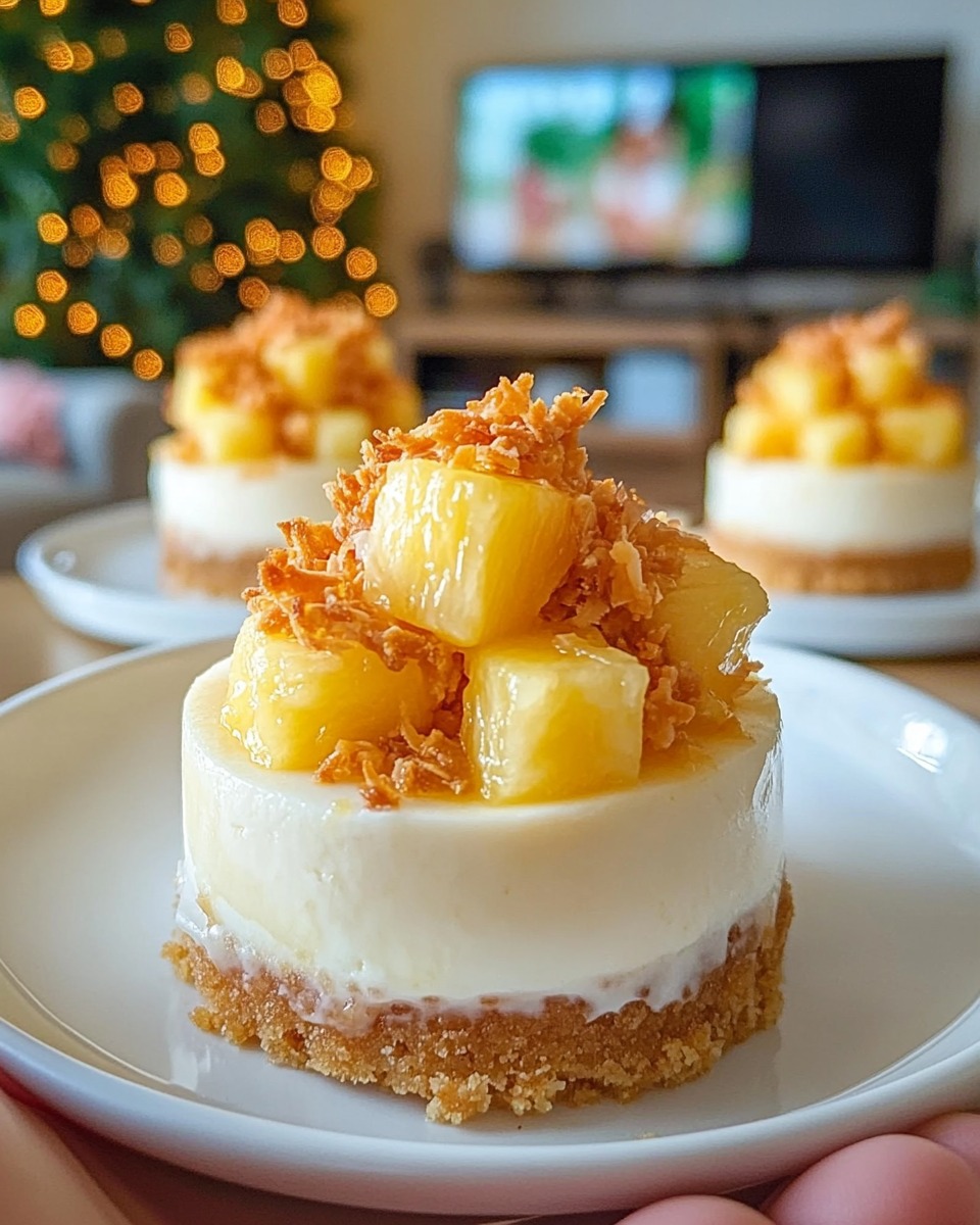 Would You Eat Mini Pineapple Condensed Coconut Milk Cheesecakes? 