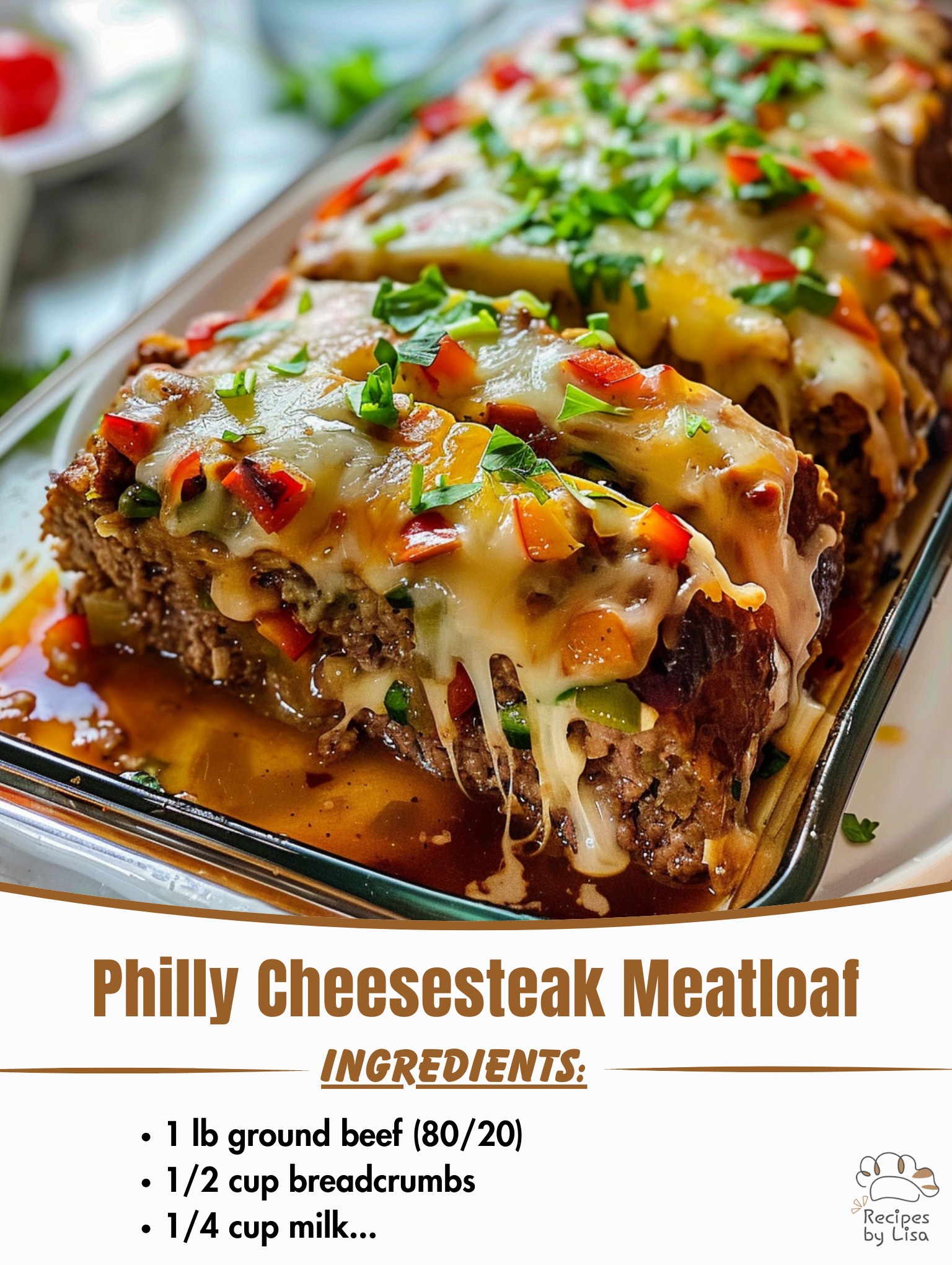  Philly Cheesesteak Meatloaf – A Delicious Twist on a Classic! 