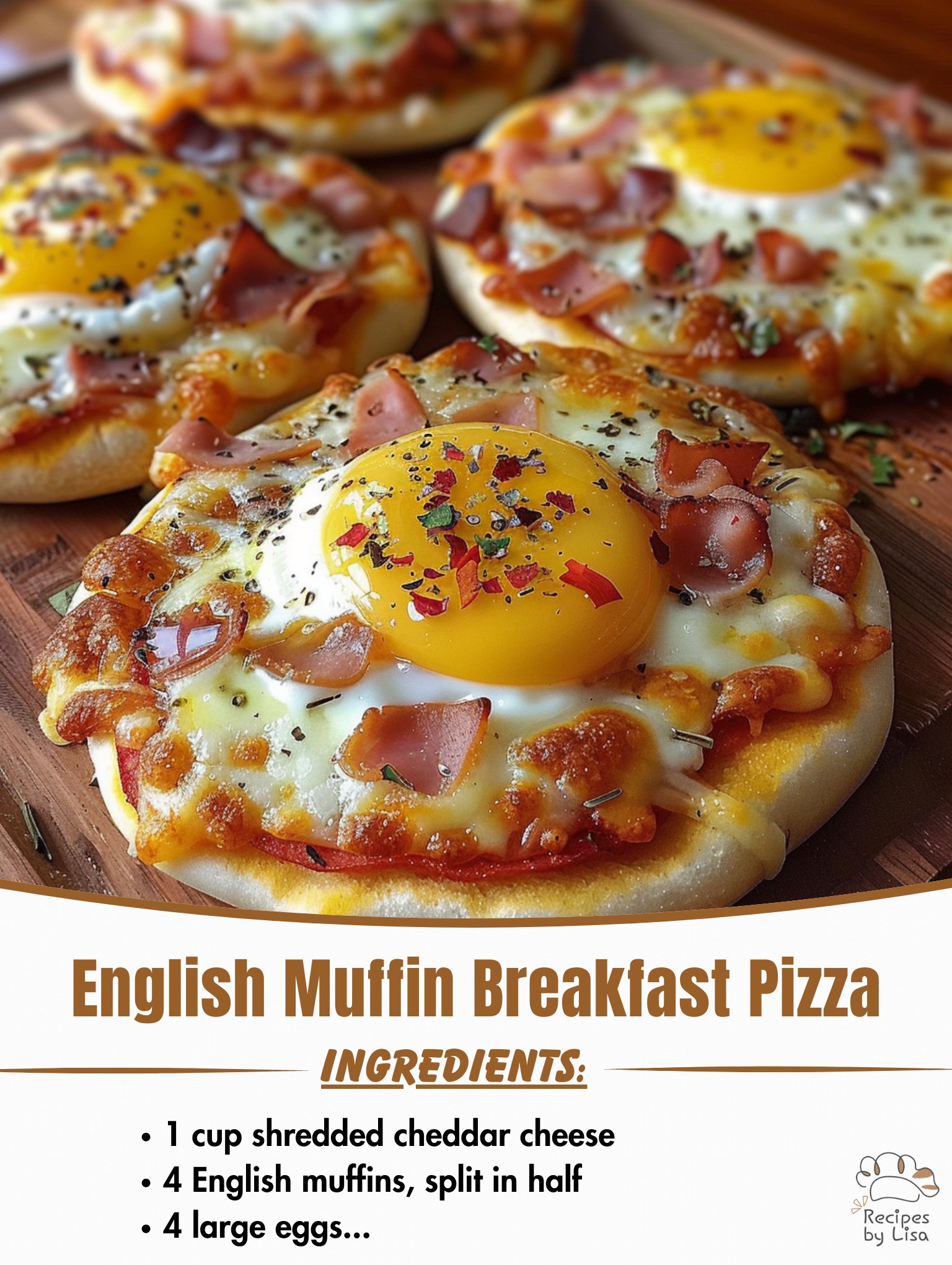  English Muffin Breakfast Pizza – The Perfect Morning Bite! 