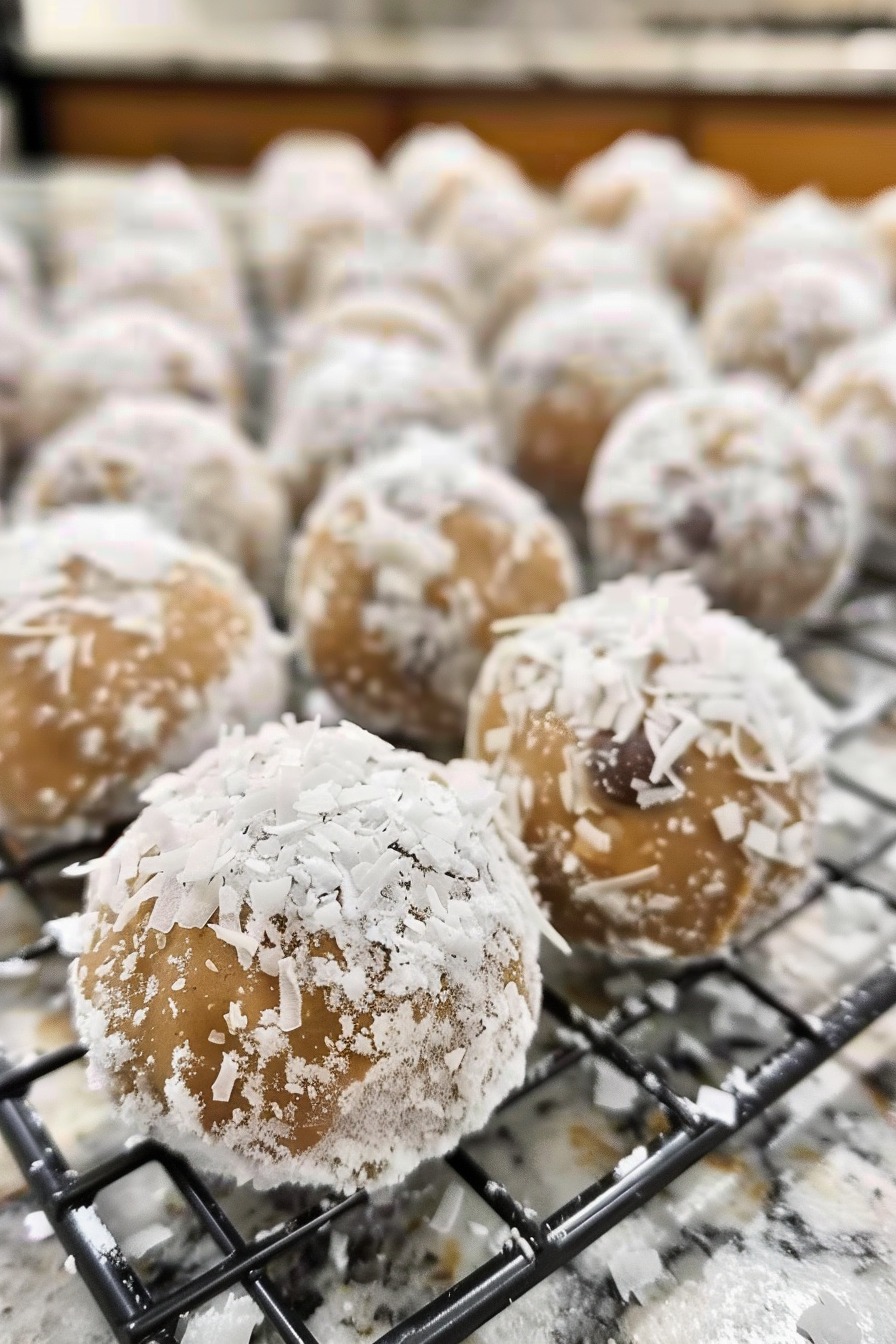 Peanut Butter Chocolate Chip Snowballs