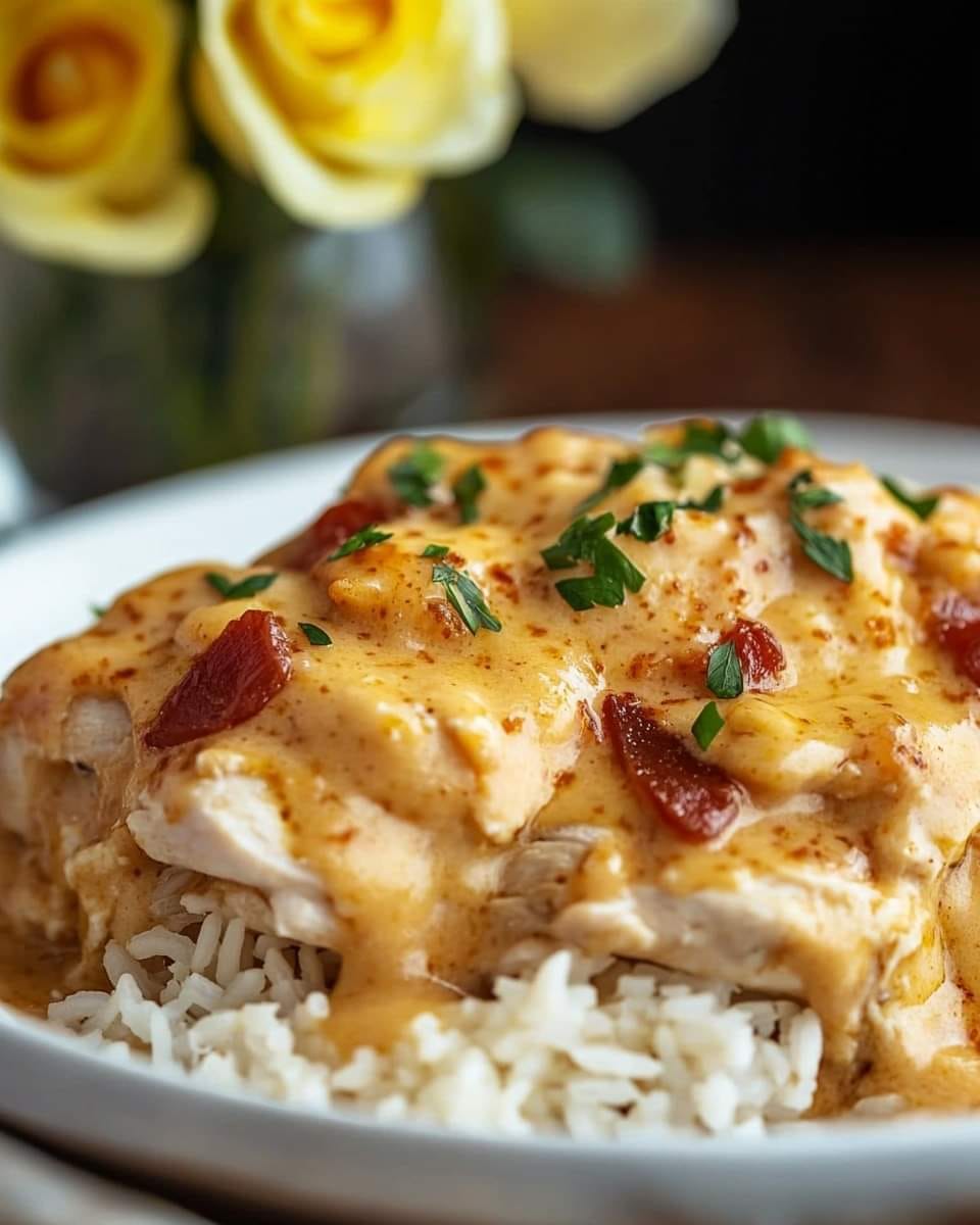 Smothered Chicken and Rice Here’s how to make it! This creamy, comforting dish is perfect for family dinners and will warm your heart with every bite.