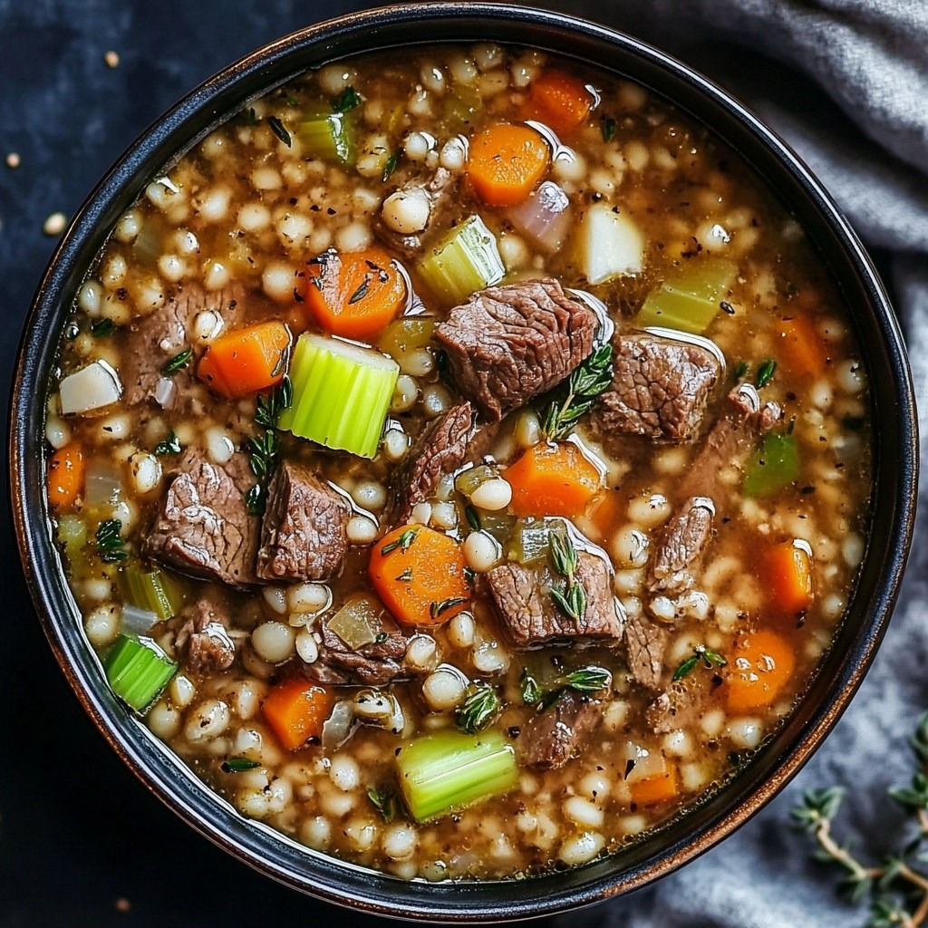  Beef and Barley Soup 