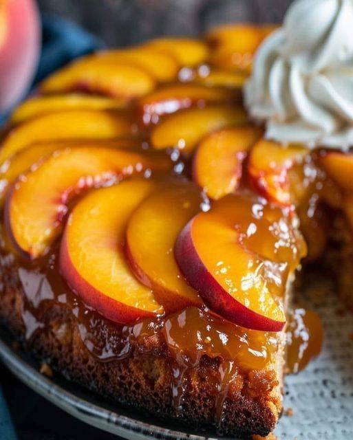 Irresistible Peach Upside-Down Cake