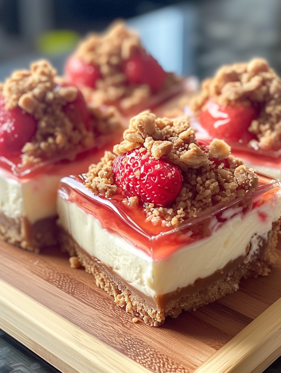 Strawberry Crunch Cheesecake Bites